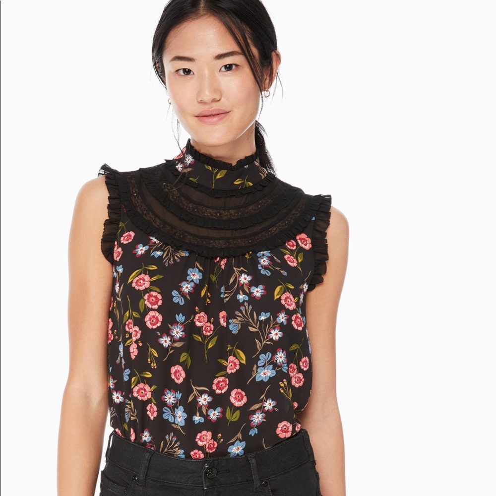 NWOT Kate Spade Meadow Lace Floral Blouse